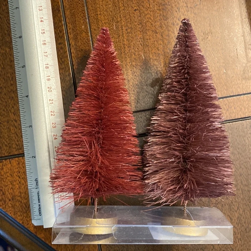 Target bottle brush Christmas tree set pink purple gold bullseye playground